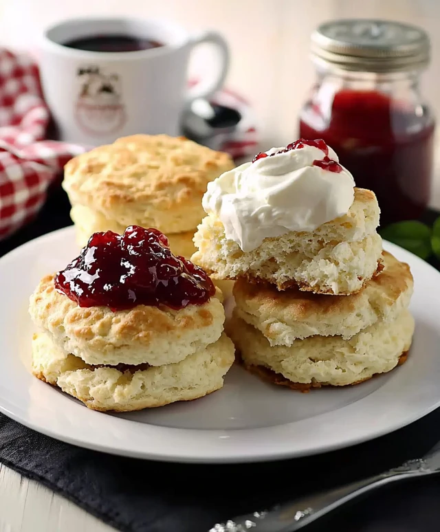 Scones with Jam and Cream