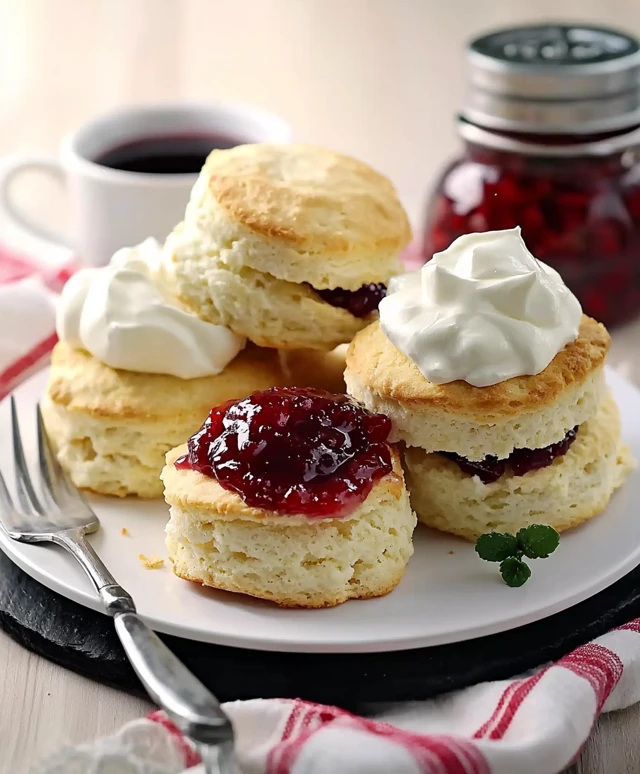 Scones with Jam and Cream