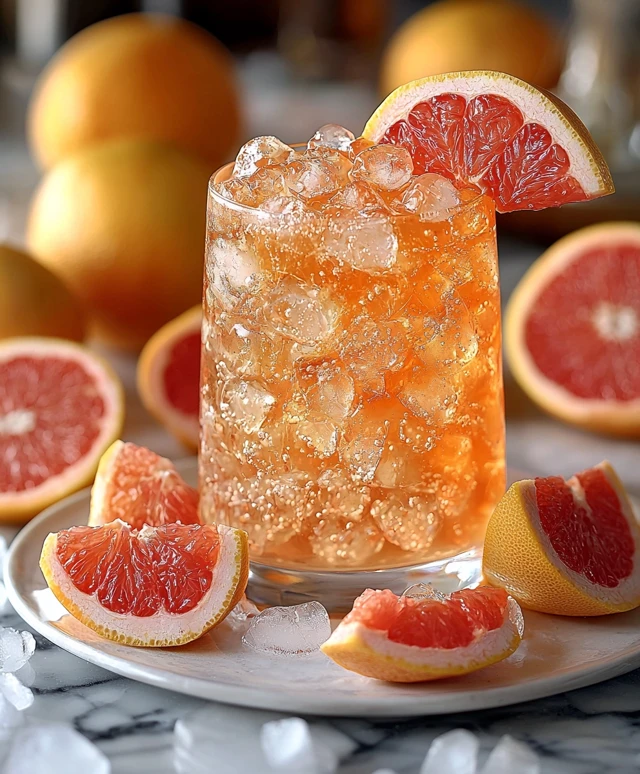 Grapefruit Soda Drink
