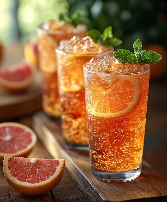 Grapefruit Soda Drink