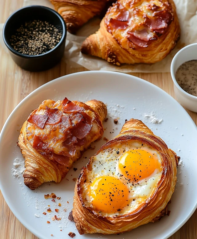 Croissant Egg Boats