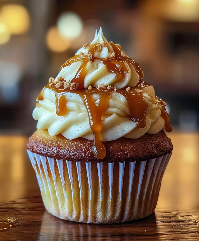 Caramel Drizzle Cupcake