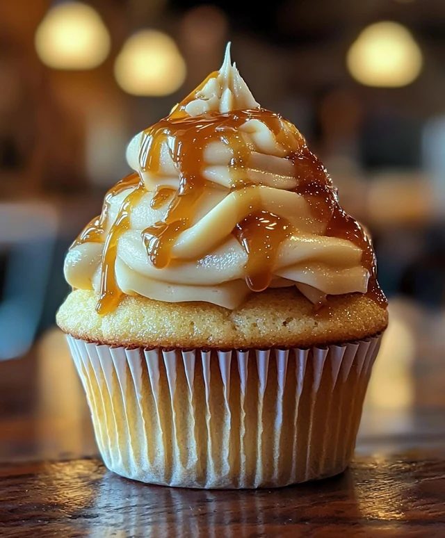 Caramel Drizzle Cupcake