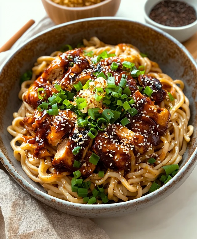 Garlic Noodles Teriyaki Chicken