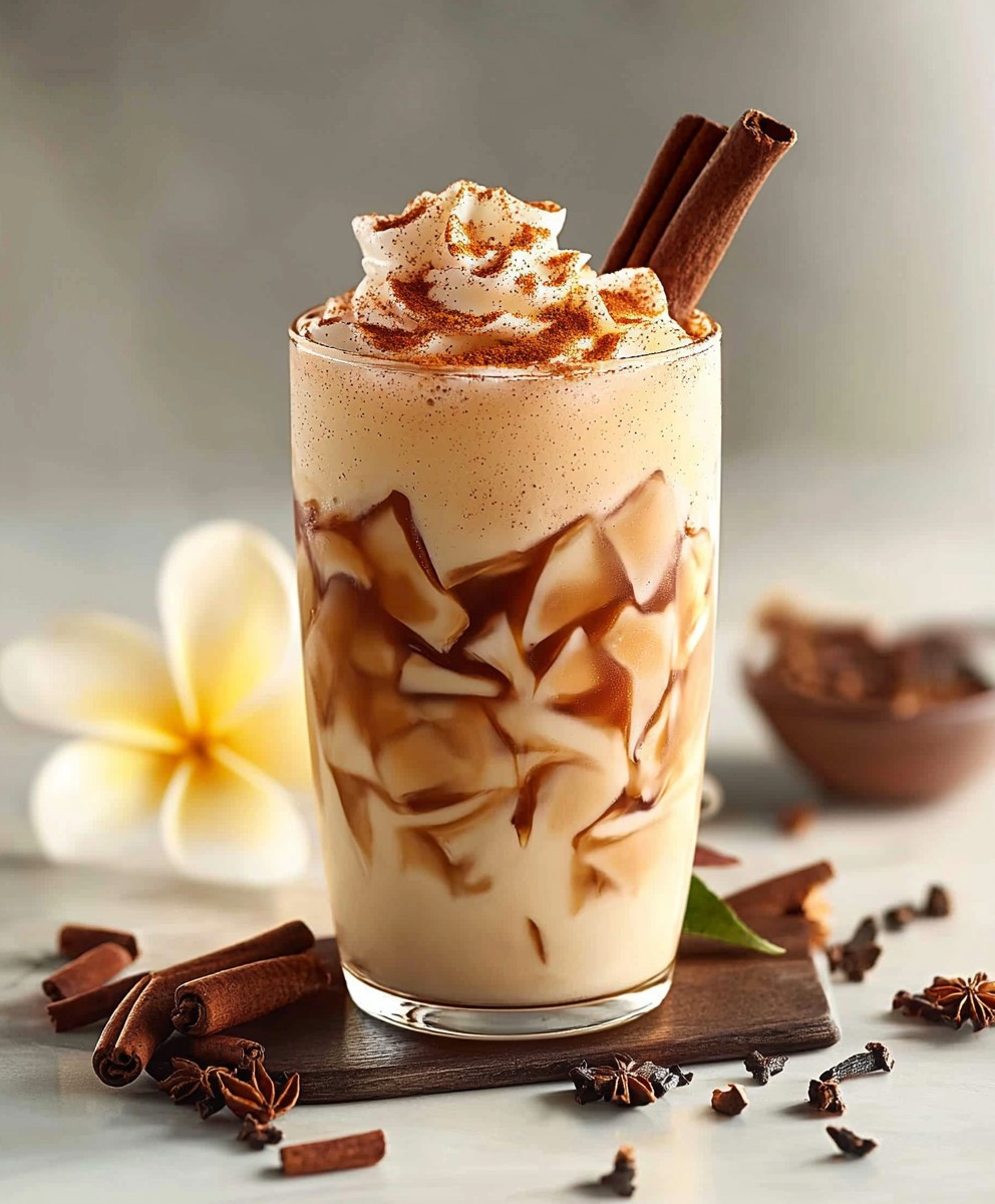 Iced Vanilla Cinnamon Milk Tea