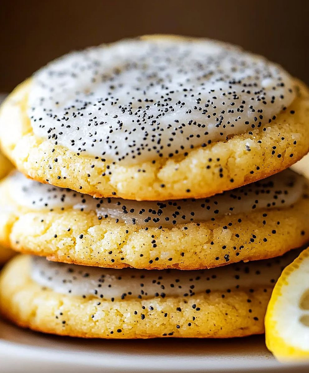 Lemon poppy seed cookies