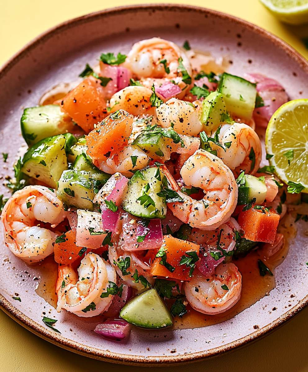 Shrimp Ceviche Preparation