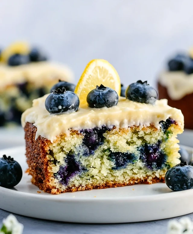 Lemon Blueberry Zucchini Cake