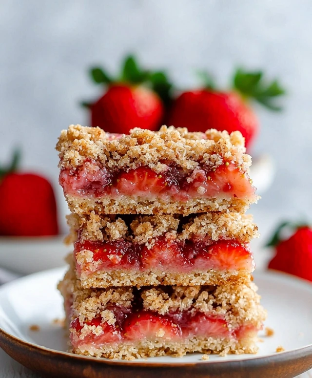 Strawberry Crumble Bars