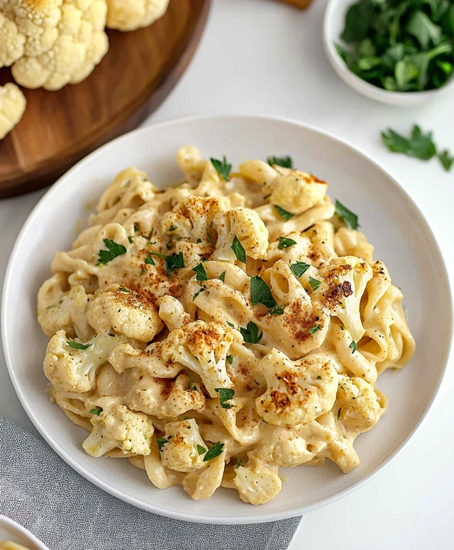Vegan Cauliflower Alfredo