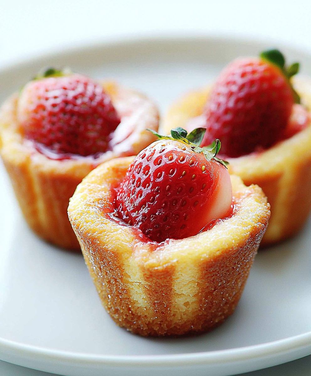Mini Strawberry Friands
