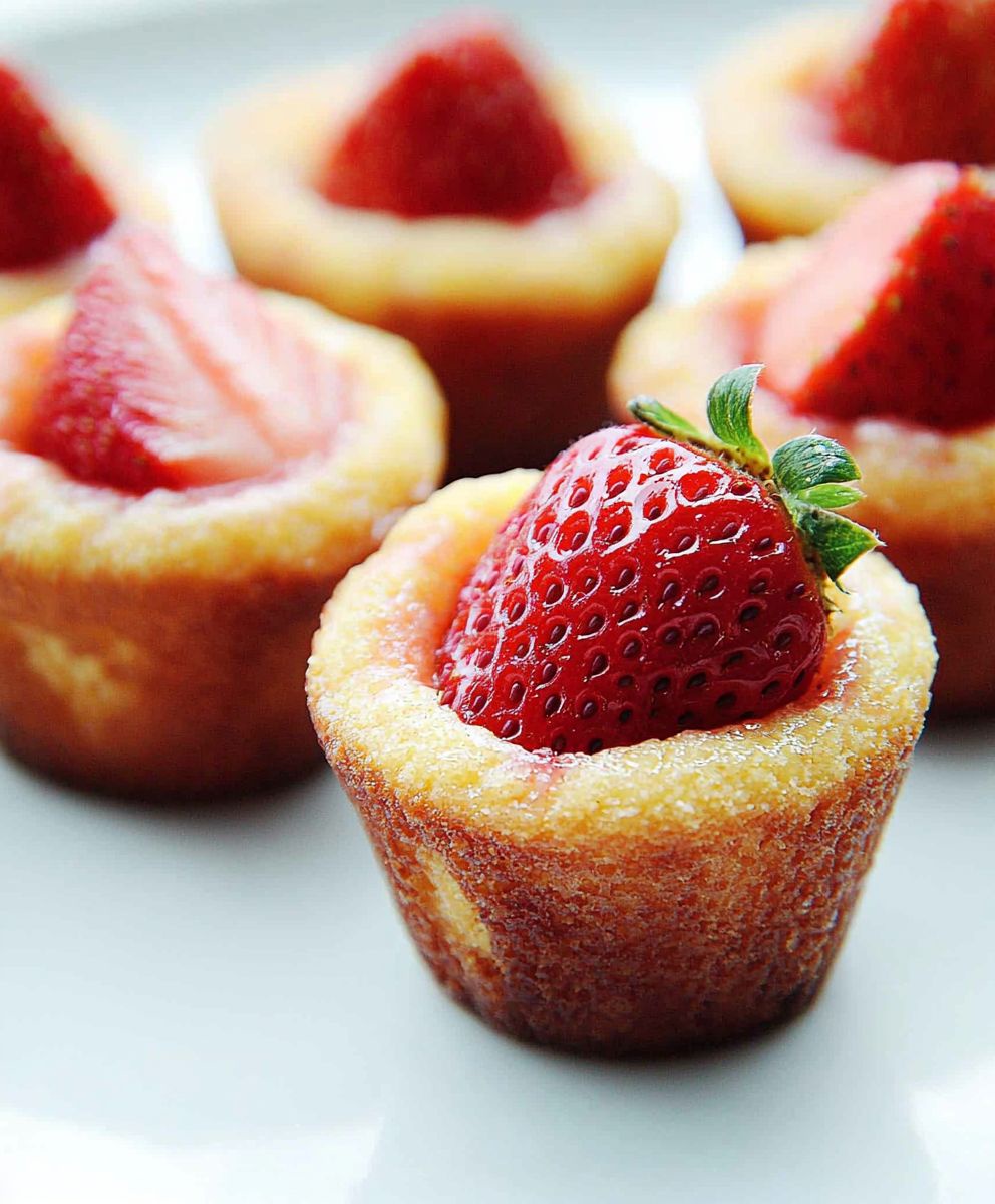 Mini Strawberry Friands