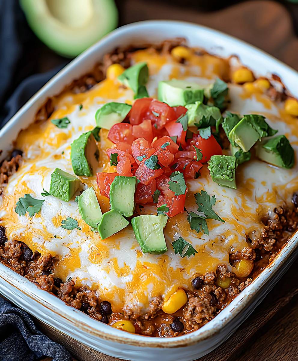 Ground Turkey Taco Casserole