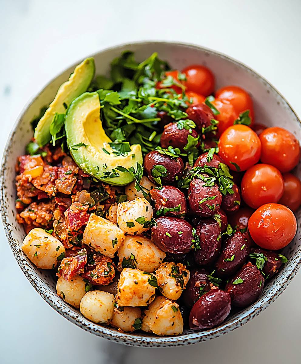 Mediterranean lunch bowl