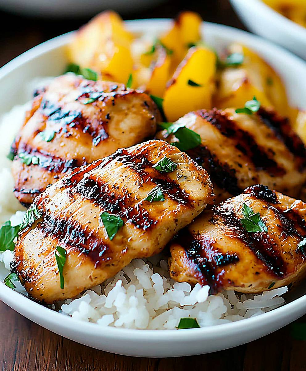 Hawaiian chicken coconut rice