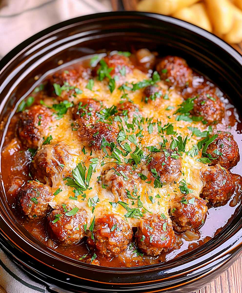 Slow Cooker Meatball Casserole