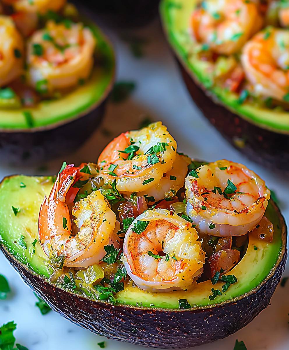Shrimp stuffed avocado