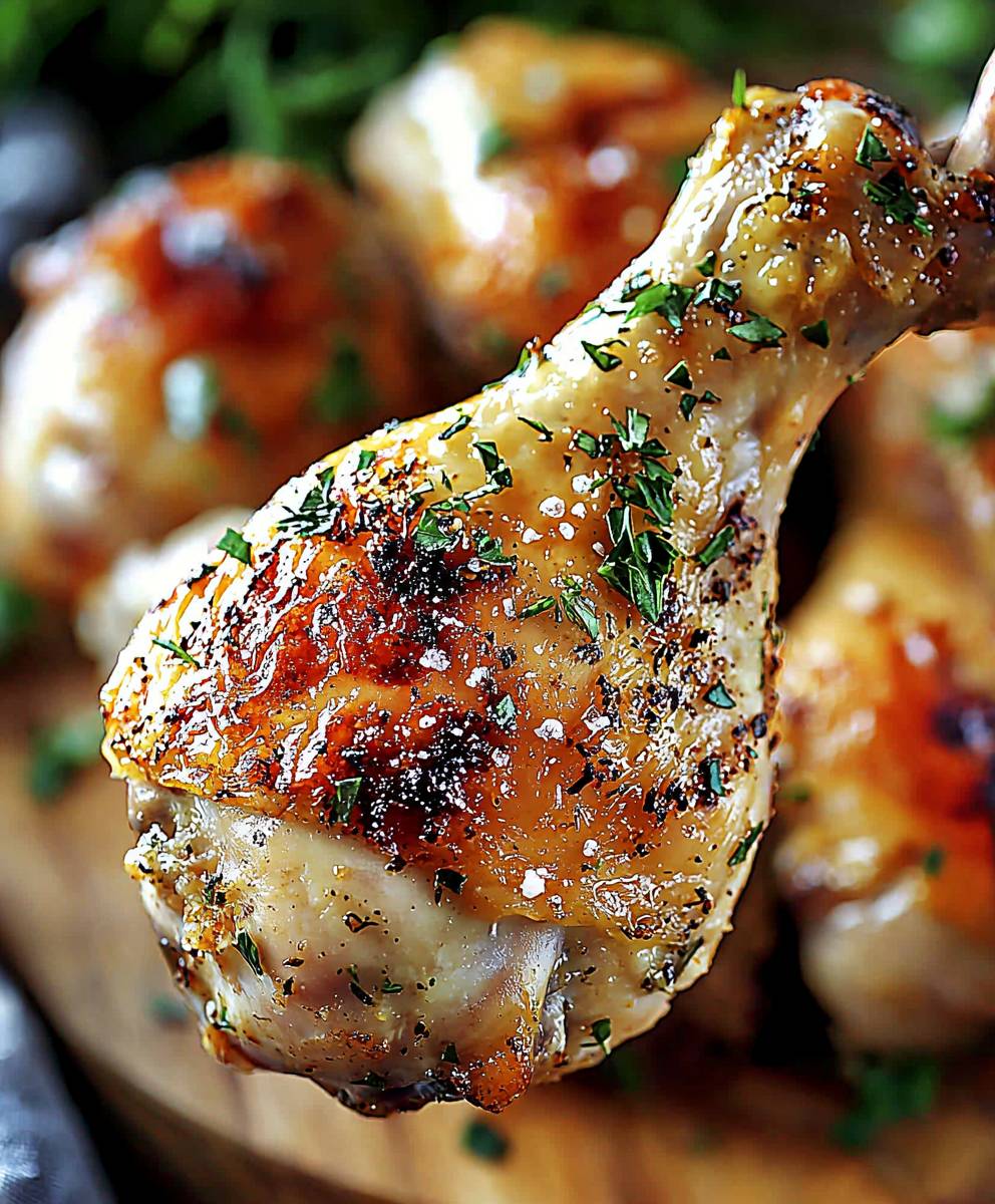 Garlic Parmesan Chicken Legs