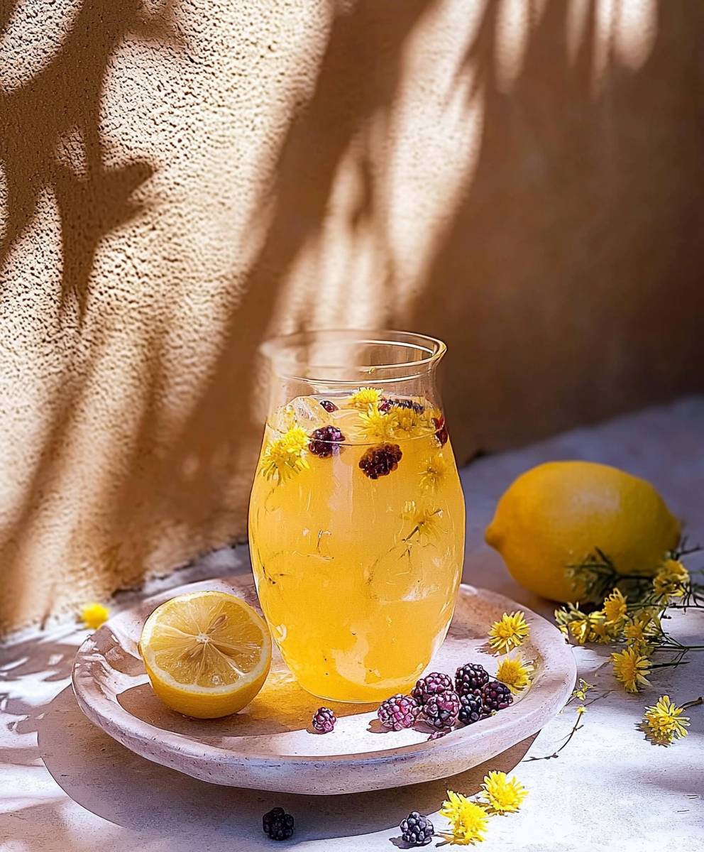 Wild flower berry lemonade