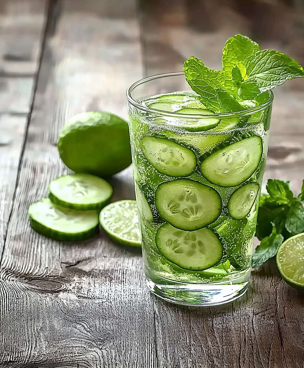 Cucumber lime water