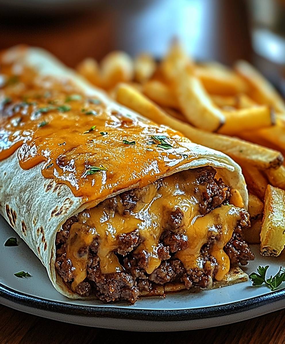 Cheesy Beef Burritos