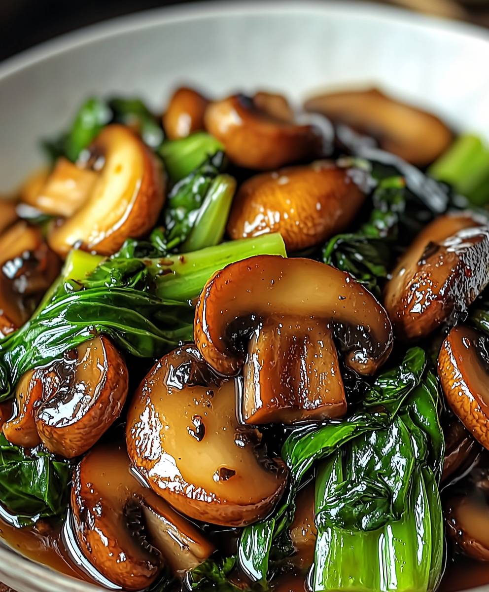 Mushroom Bok Choy Stir Fry