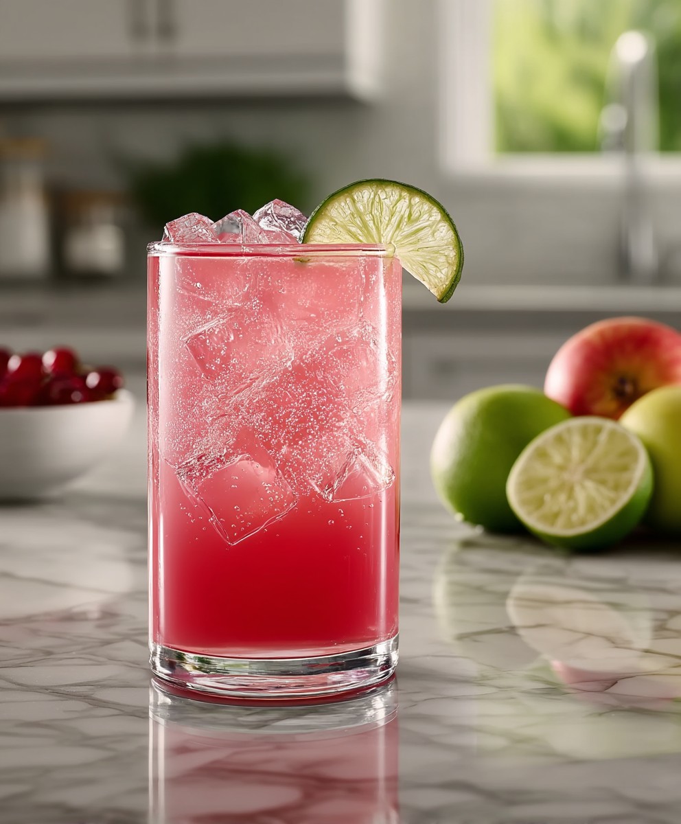 Apple rum cocktail