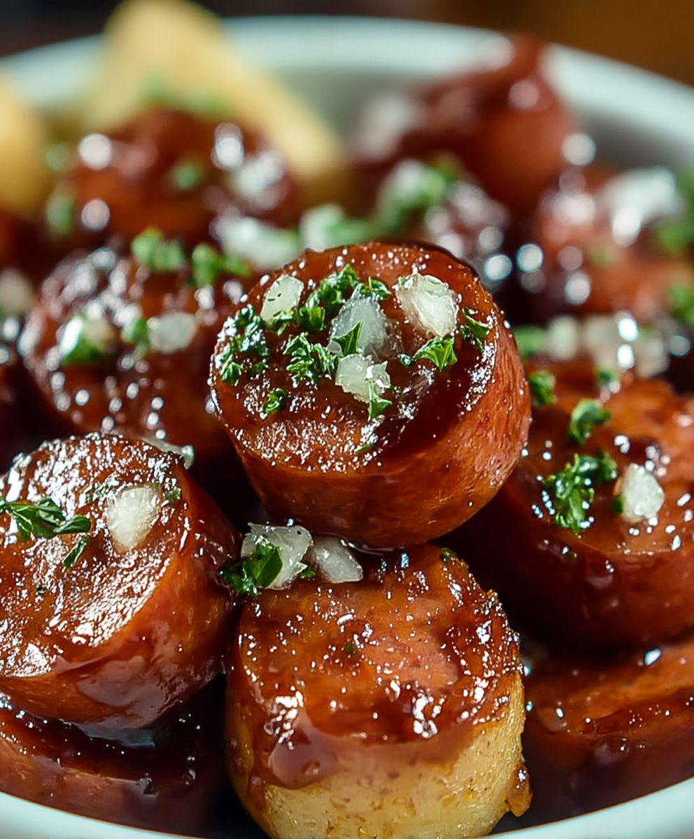 Apple Kielbasa Bites