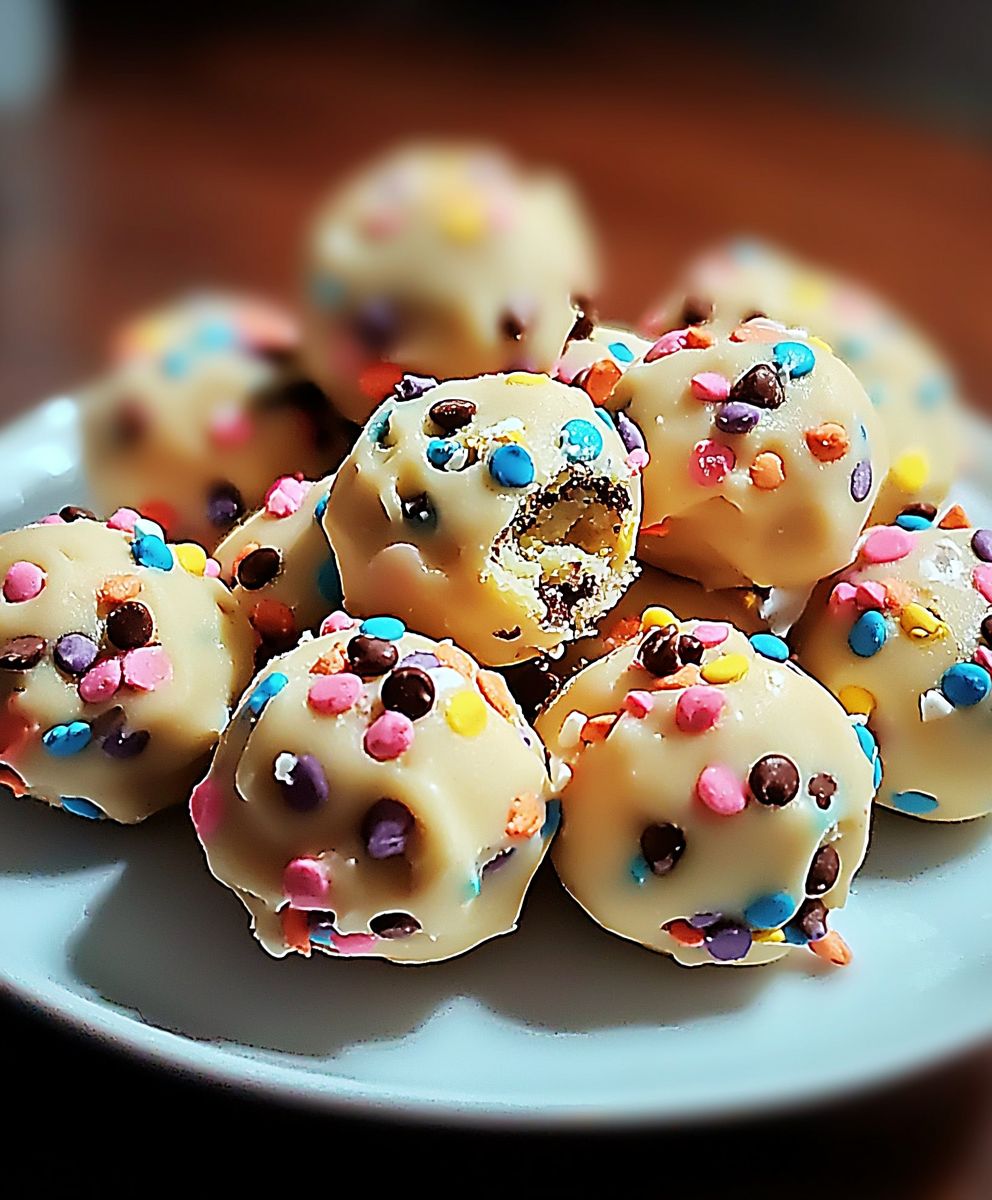 Funfetti Cookie Dough Bites