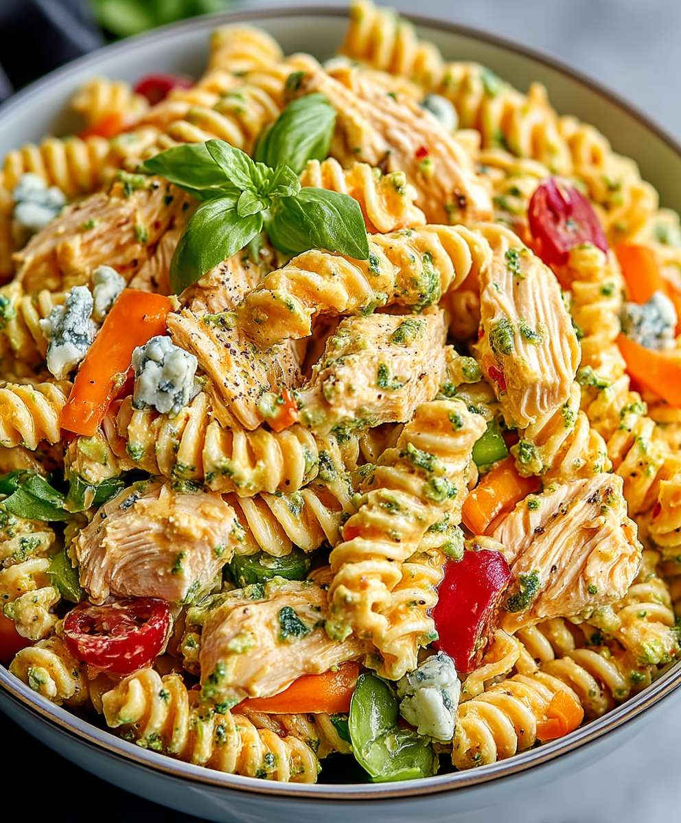 Buffalo Chicken Pasta Salad