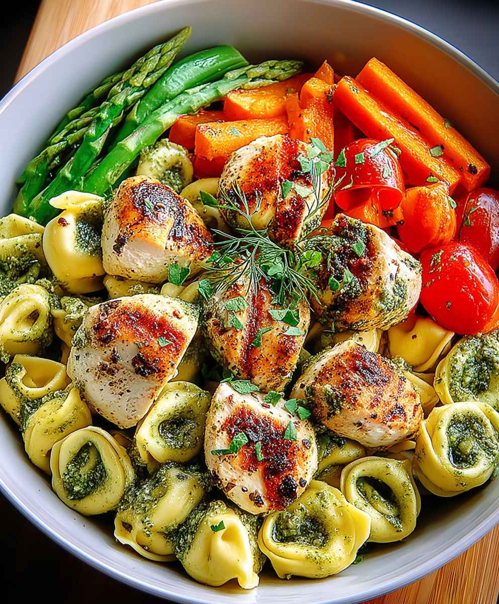 Pesto Chicken Tortellini
