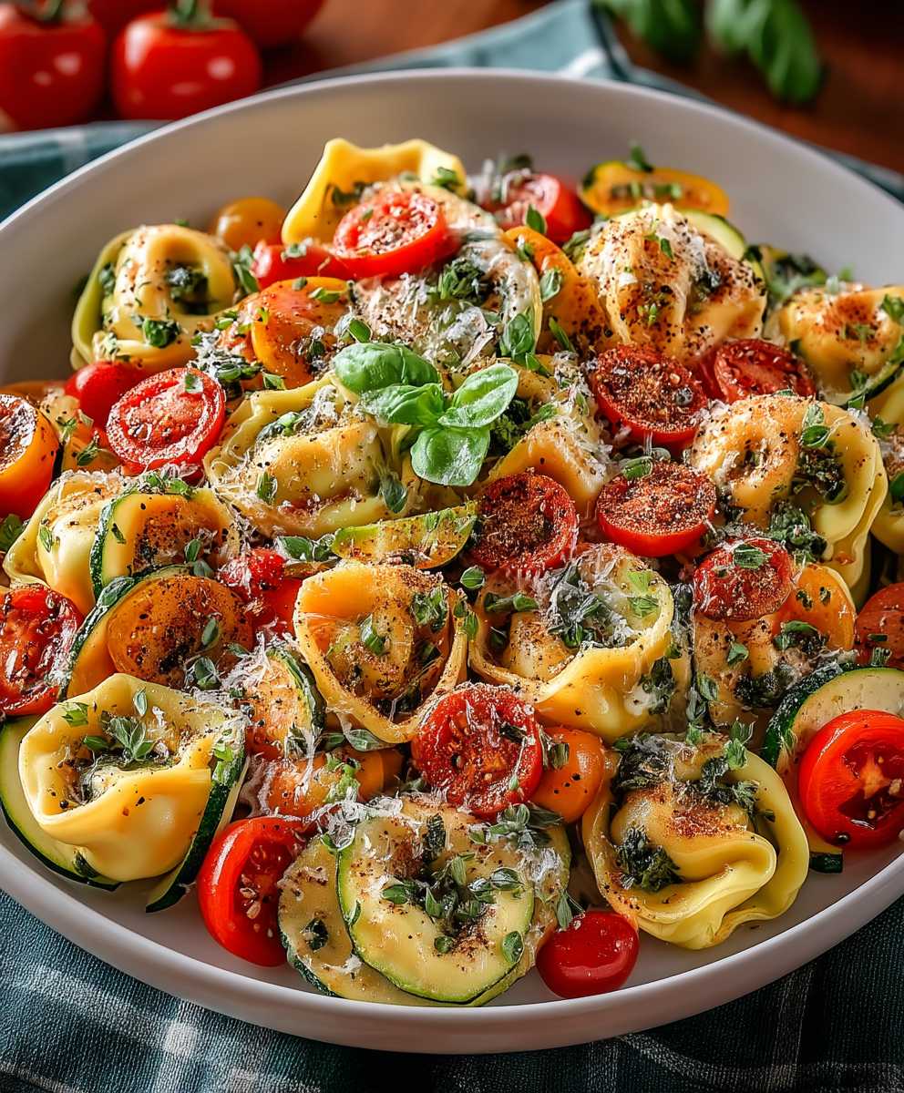 Cheese Tortellini Summer Veggies