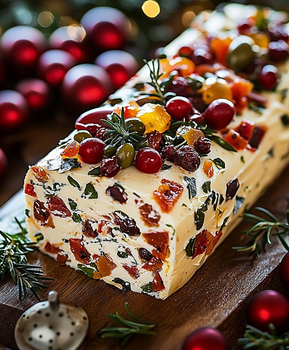 Holiday Antipasto Cream Cheese