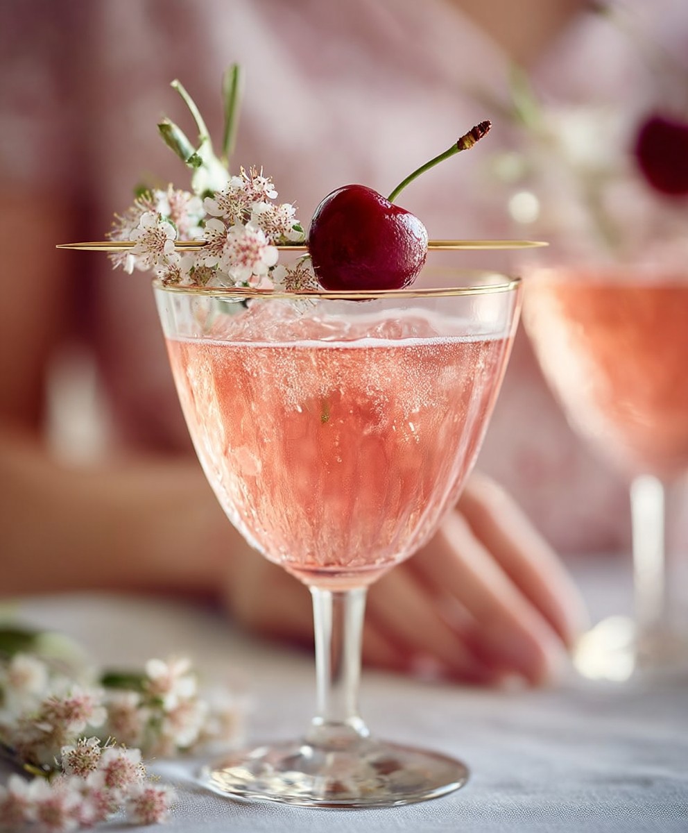 Jasmine cherry cocktails