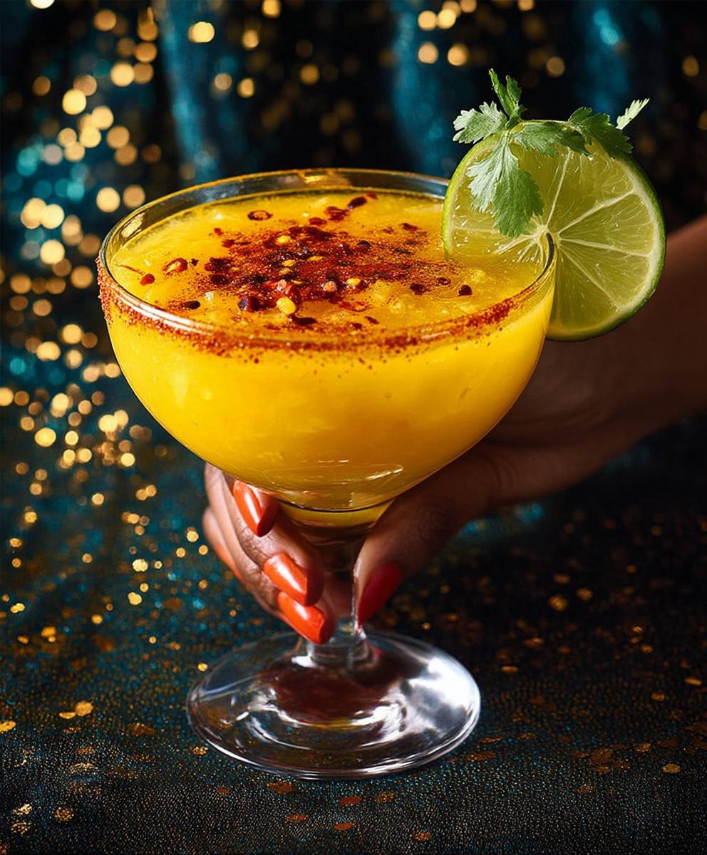 Spicy mango margarita
