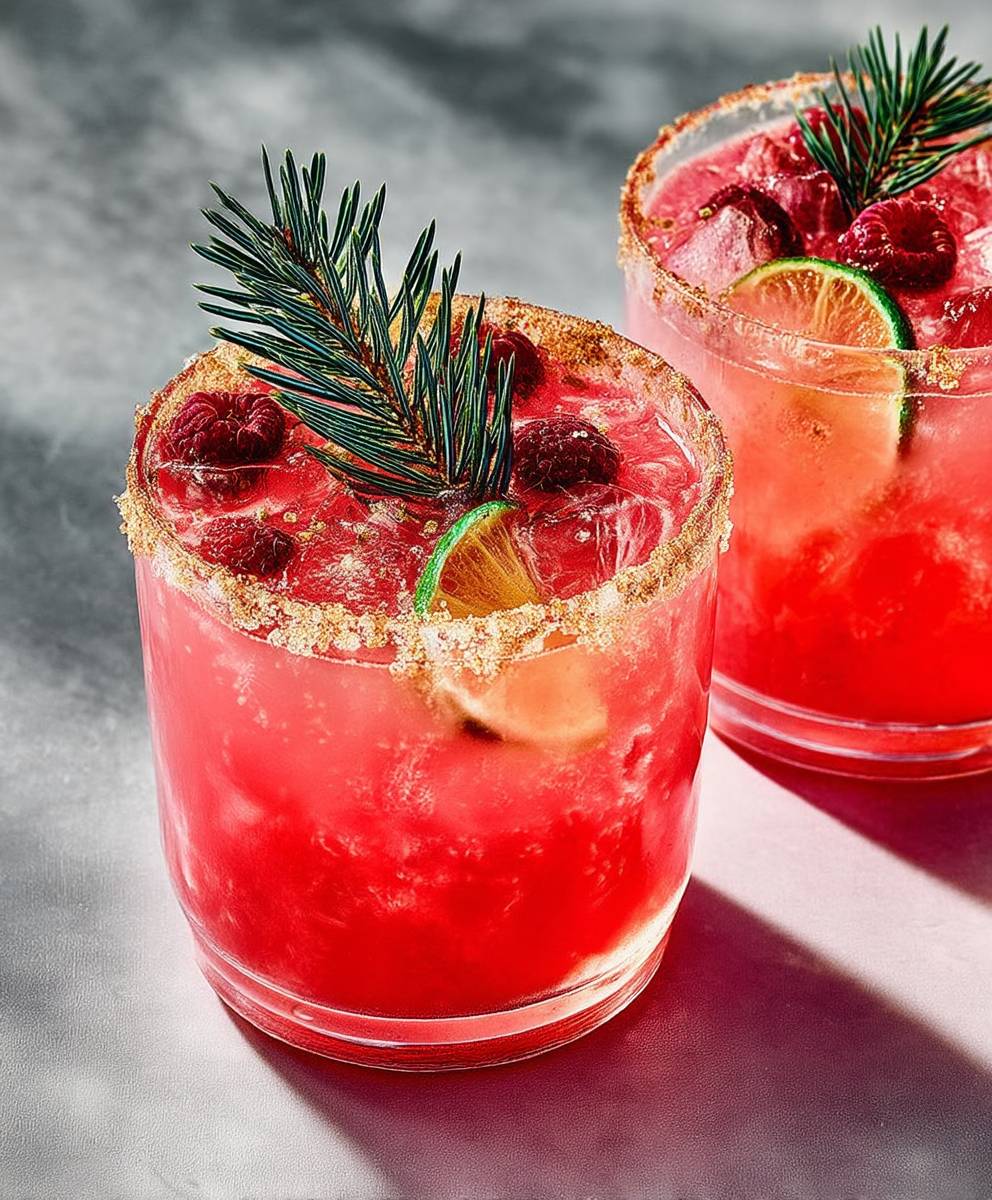 Raspberry fir tree punch