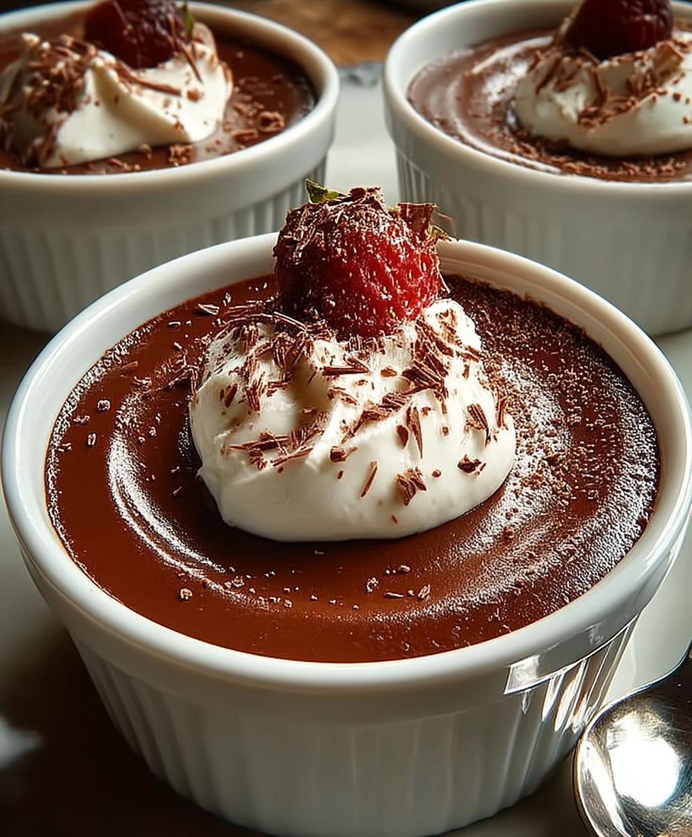 Chocolate cream pots