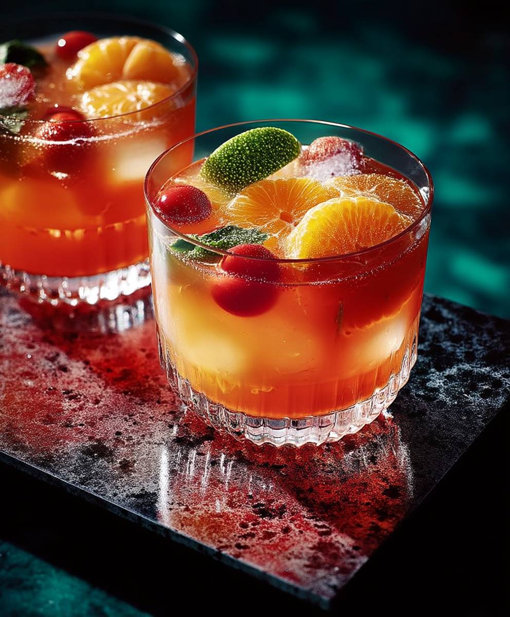 Clementine rum punch