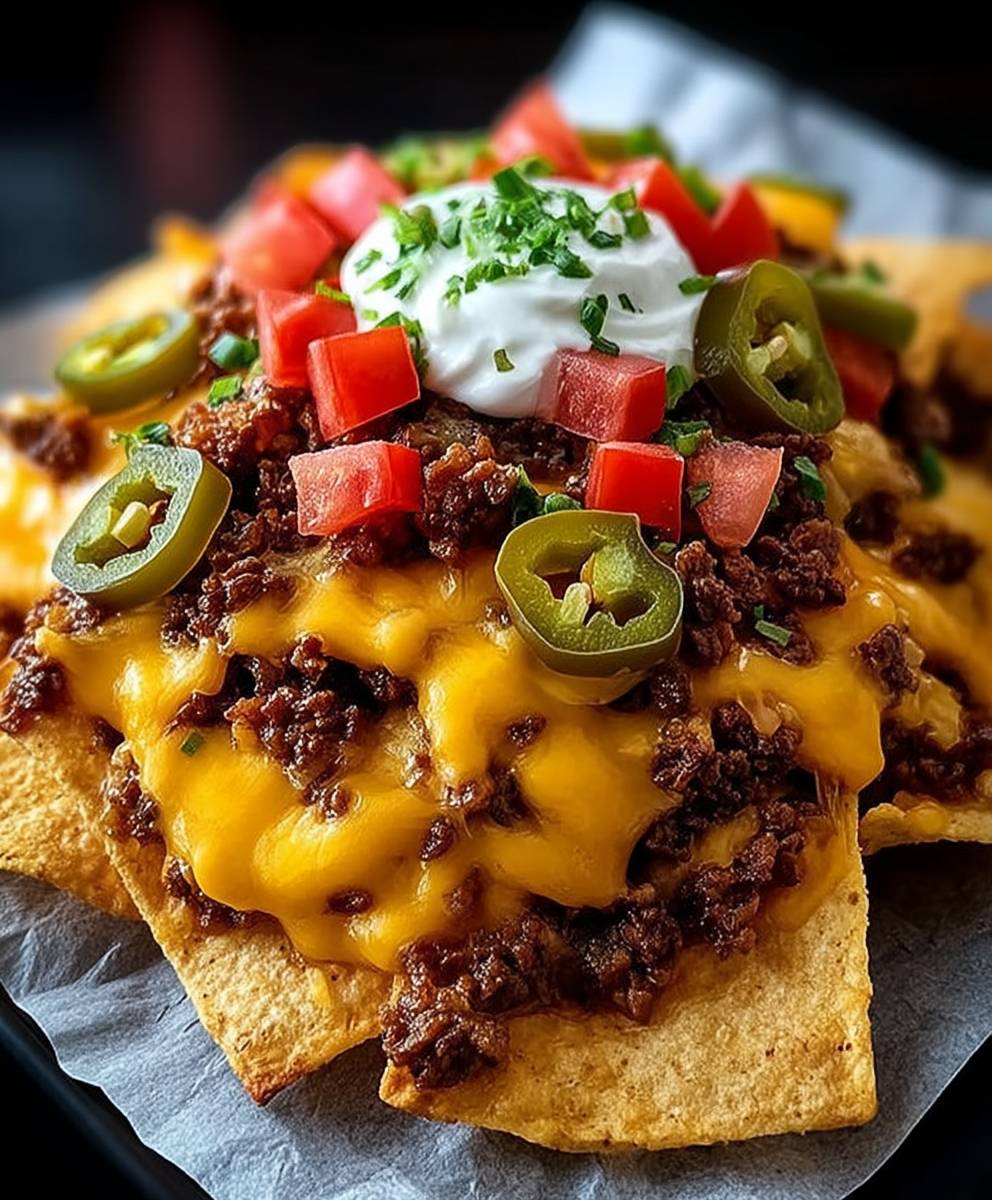 Cheeseburger nachos