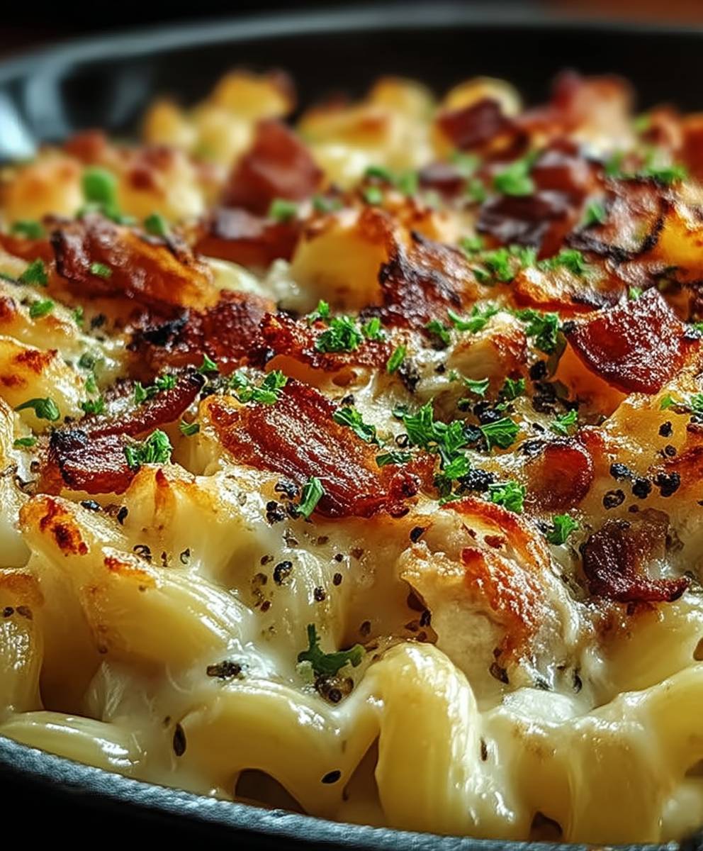 Chicken bacon ranch pasta
