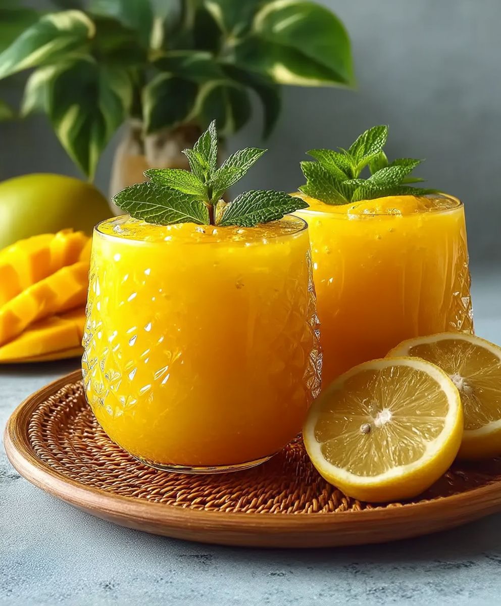 Mango Lemonade Homemade