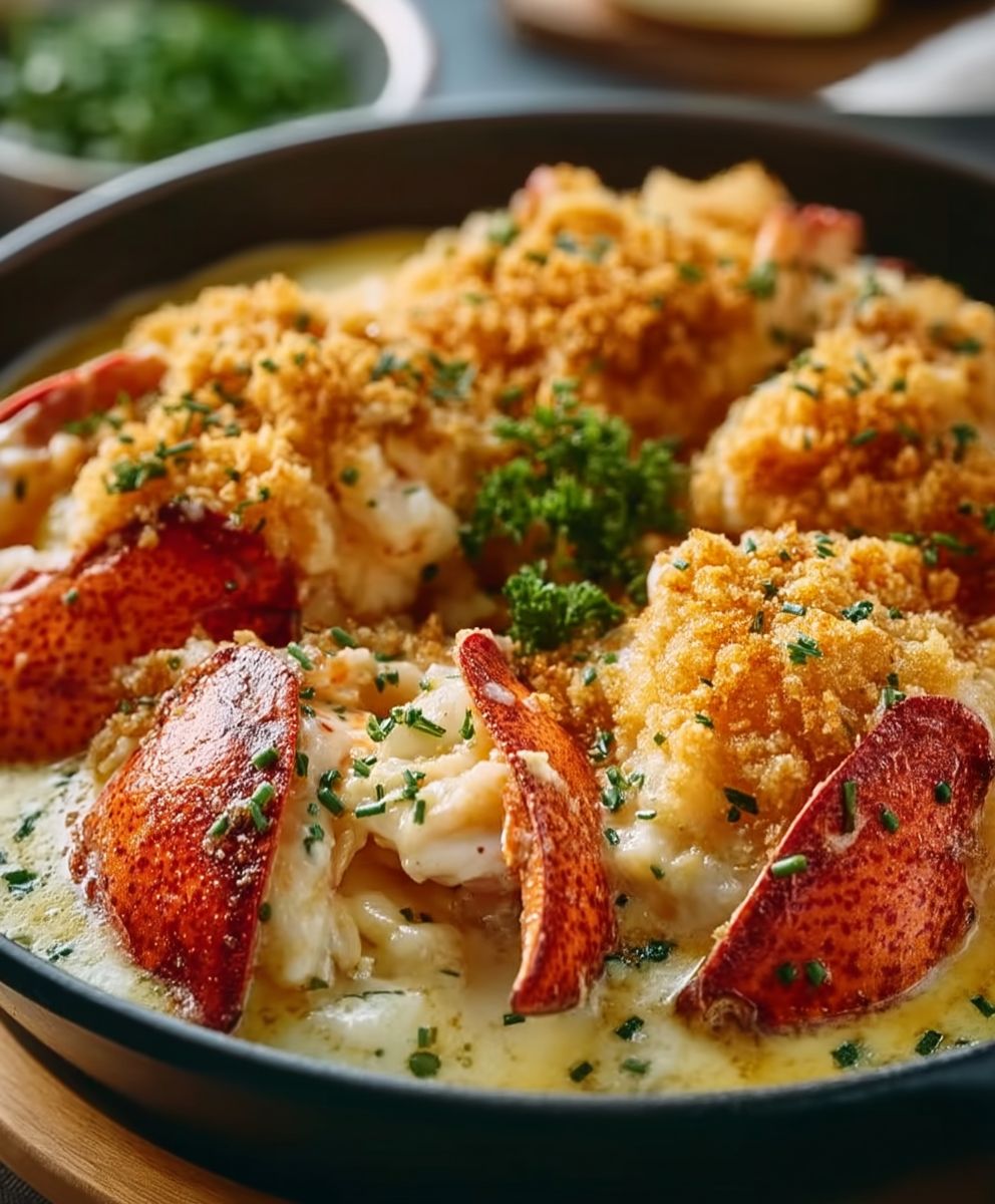 Lobster Casserole Ritz Topping