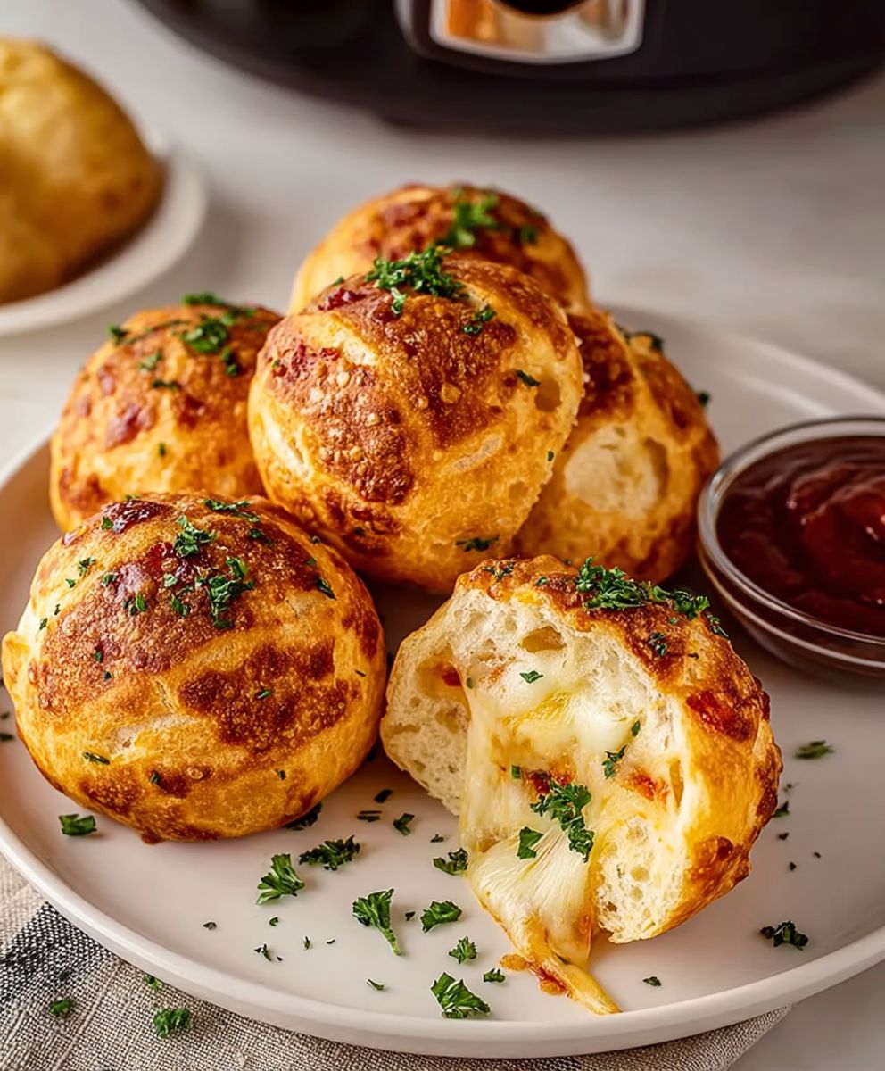 Air Fryer Pizza Bombs