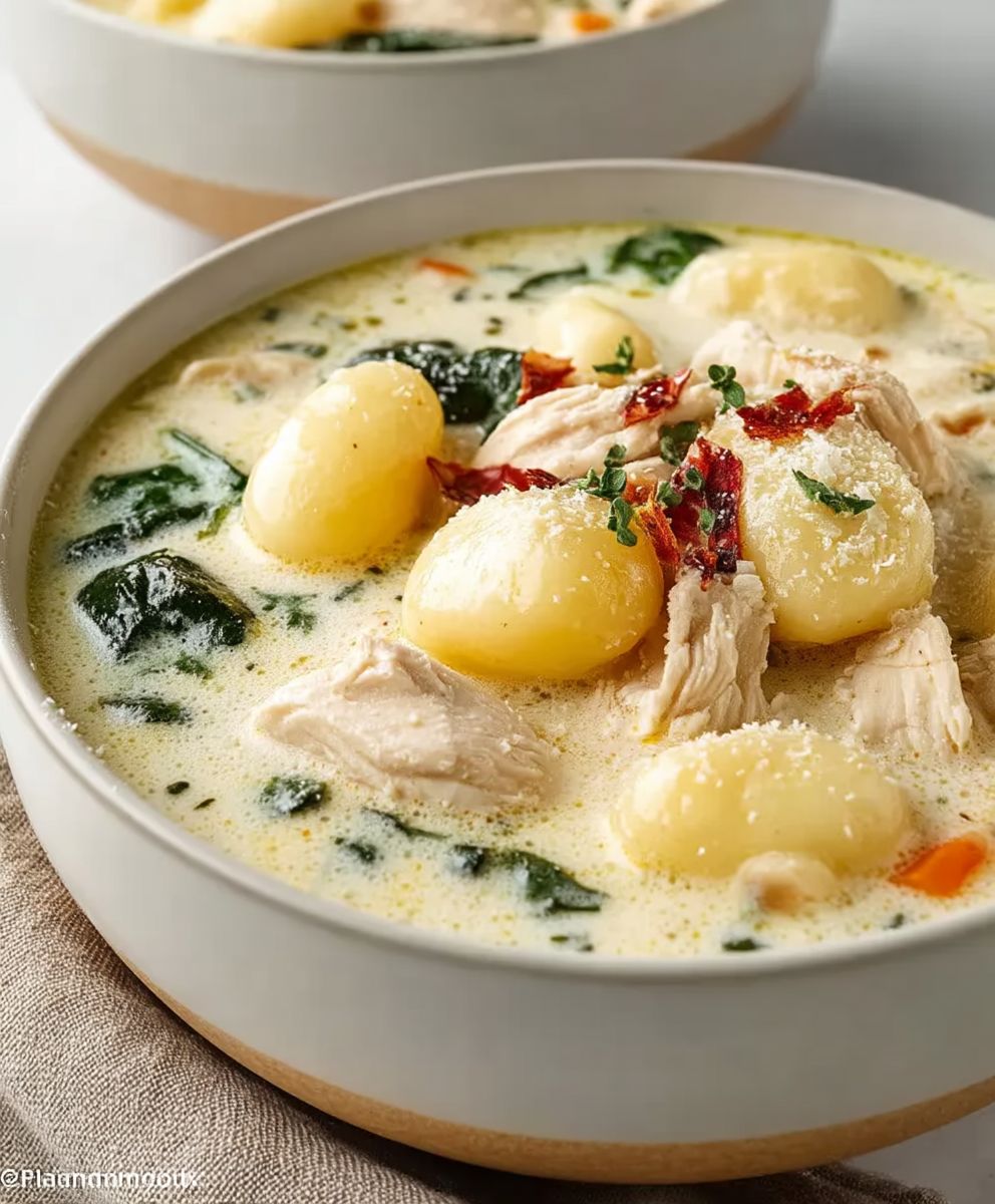 Creamy Chicken Gnocchi Soup