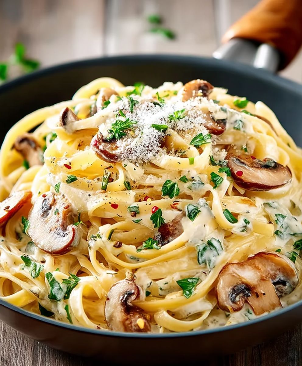 Garlic Mushroom Pasta