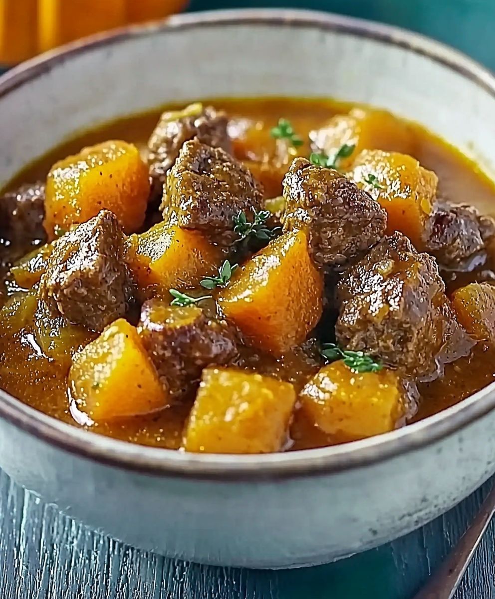 Pumpkin beef stew