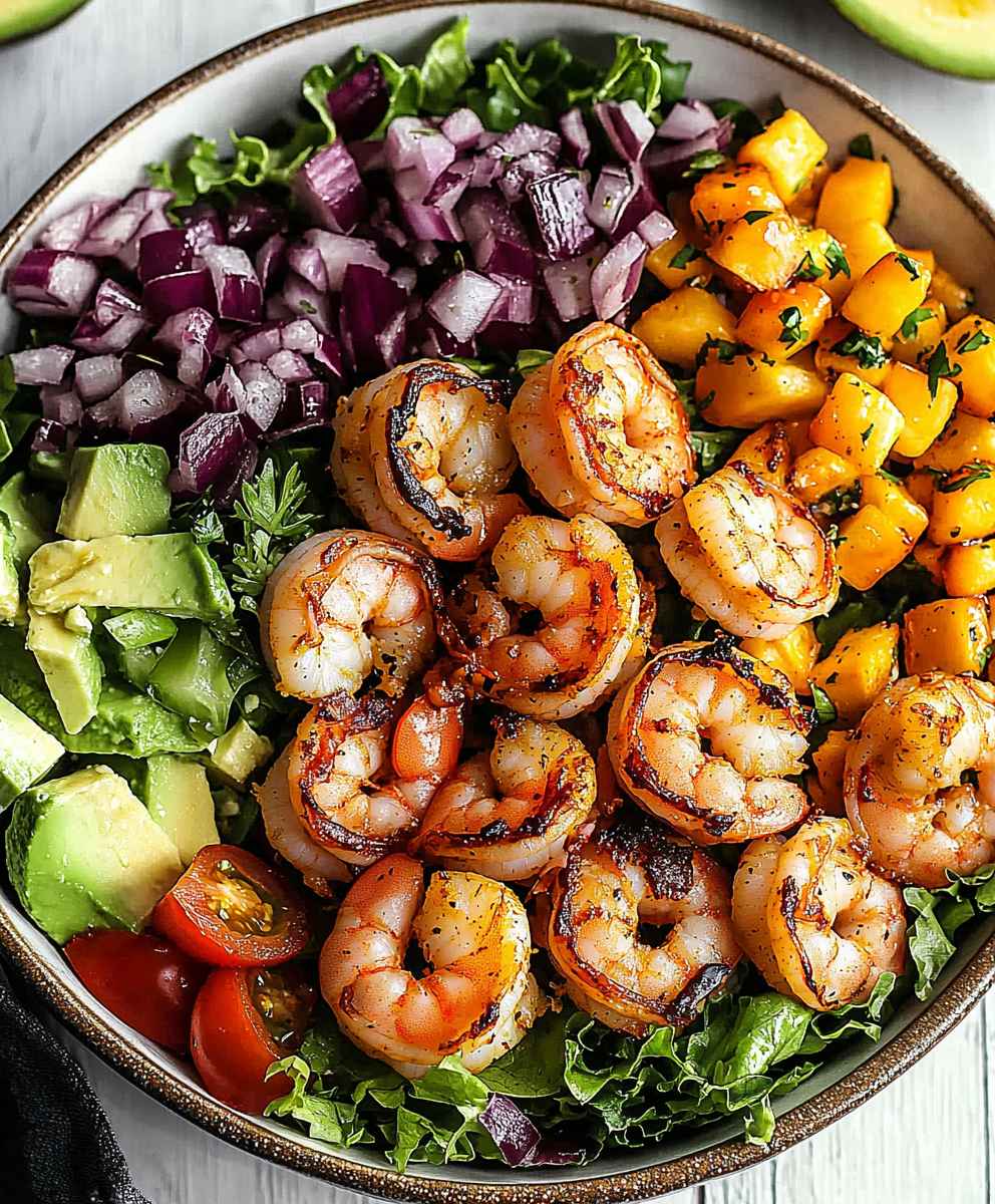 Shrimp taco salad