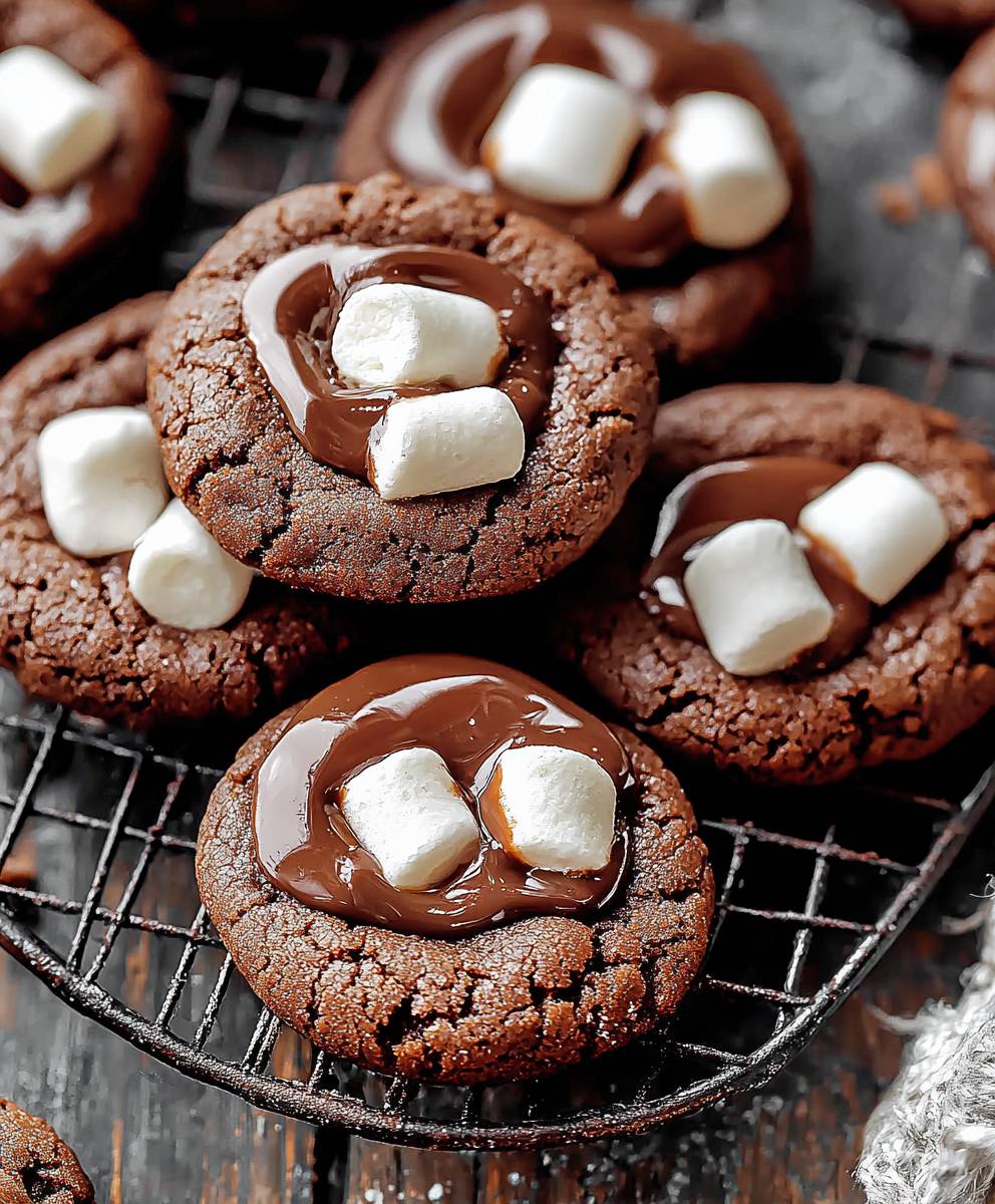 Marshmallow Hot Cocoa Cookies
