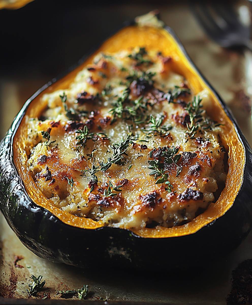 Stuffed acorn squash