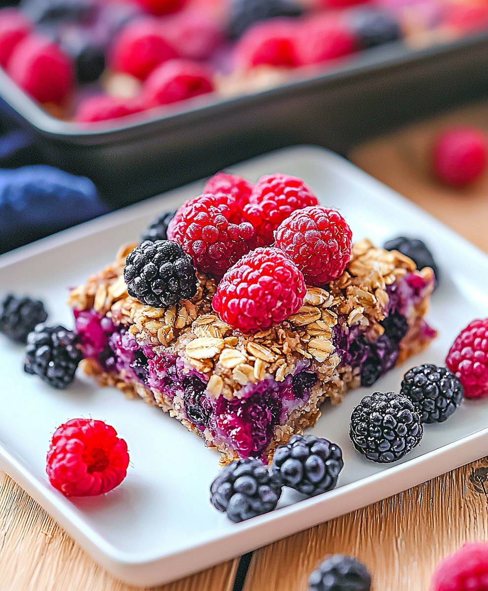 Berry Protein Baked Oatmeal